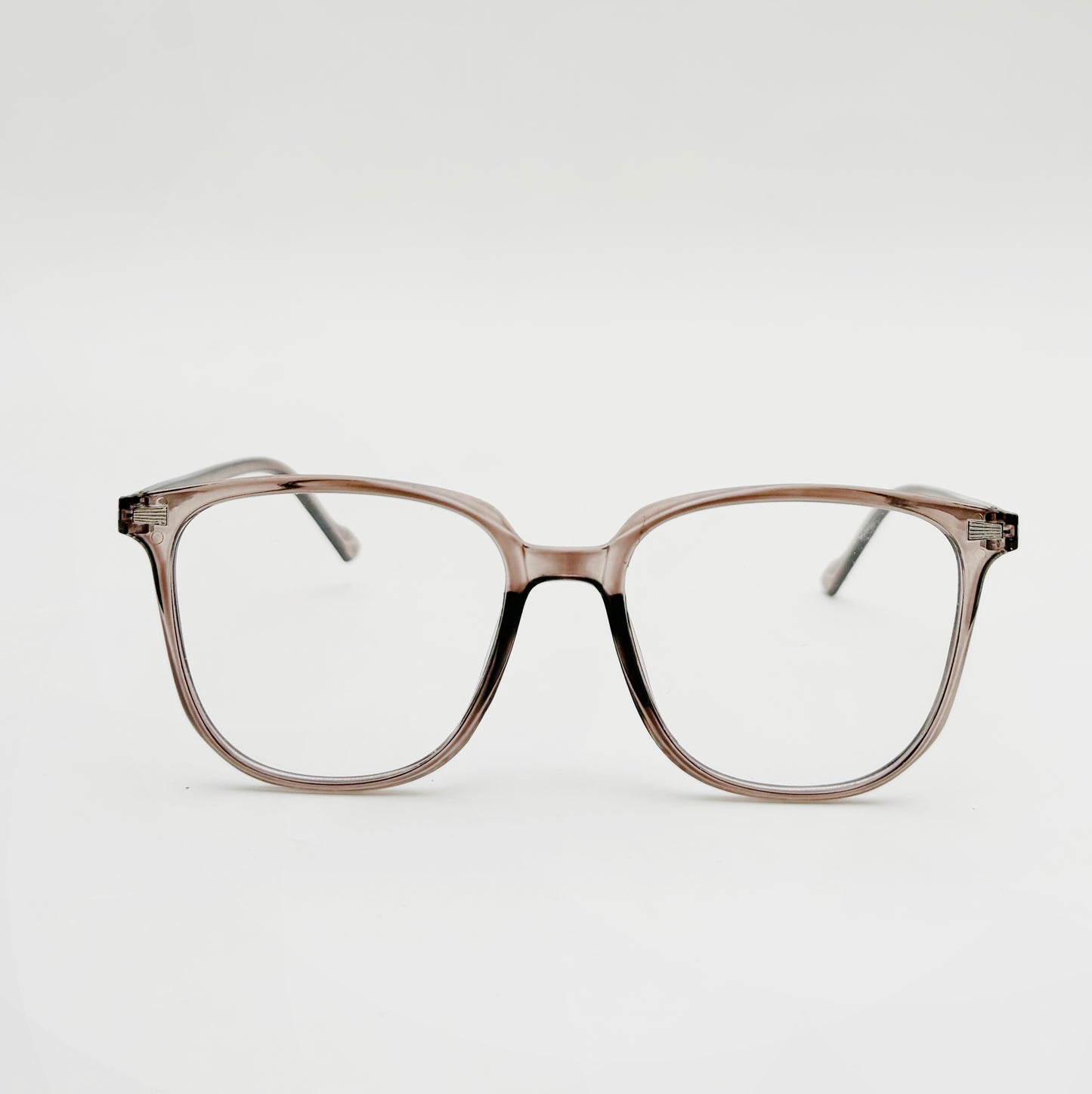Smoky Elegance Square Glasses
