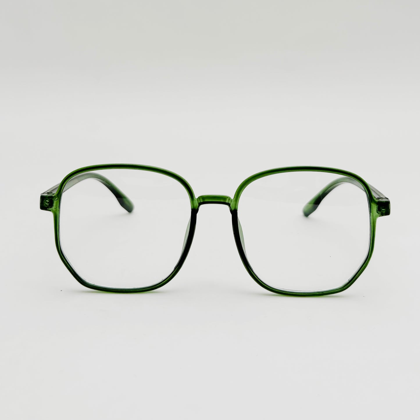 Emerald Allure Square Glasses