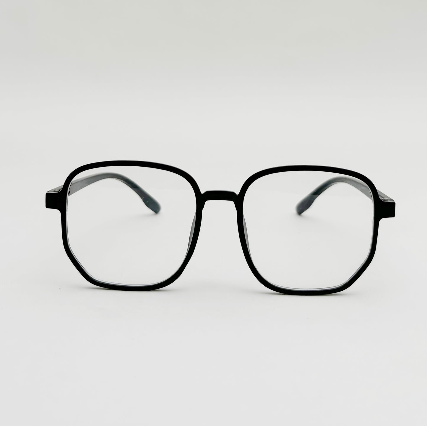 Timeless Black Geometric Eyewear