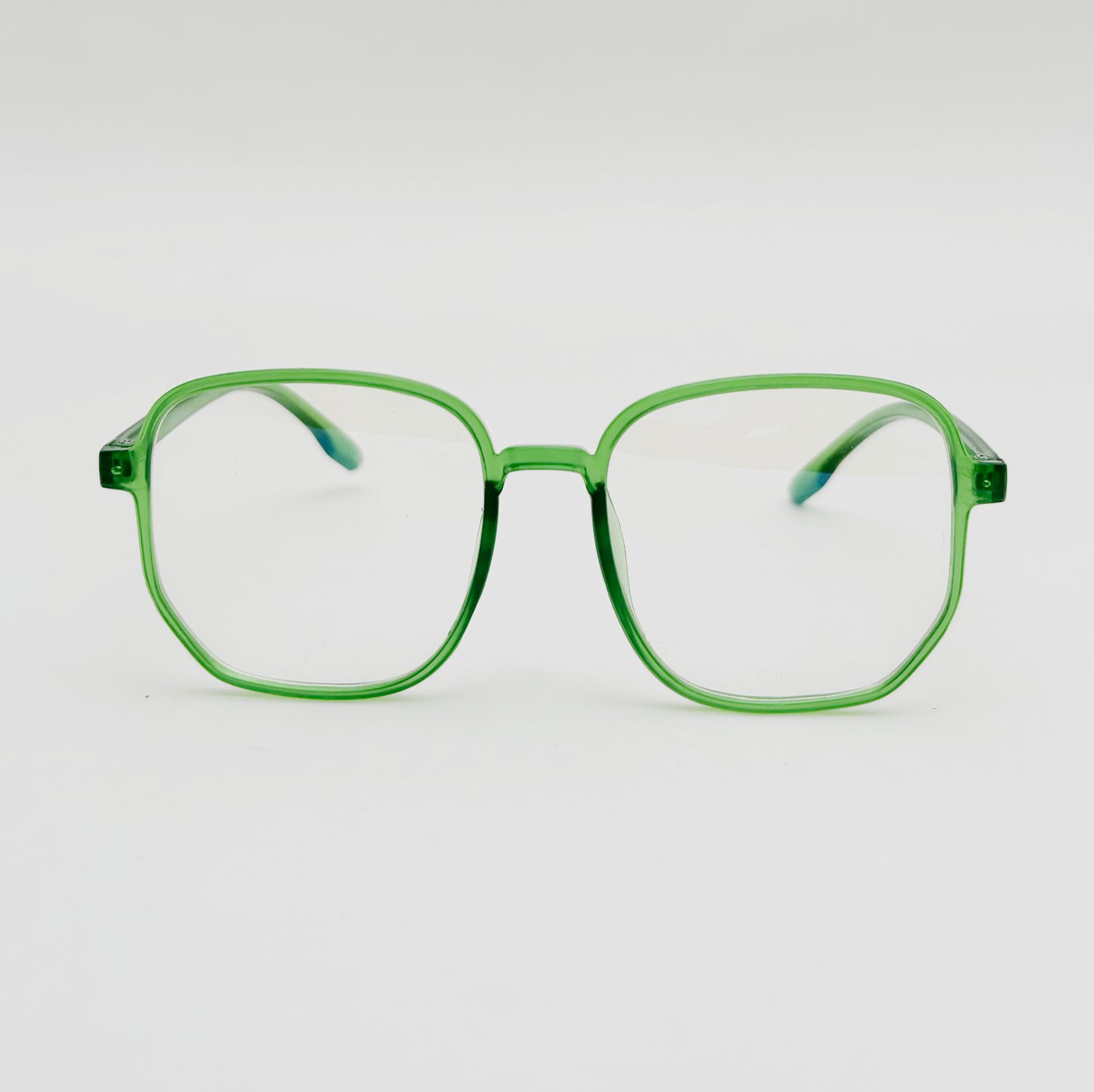 Lush Green Geometric Glasses