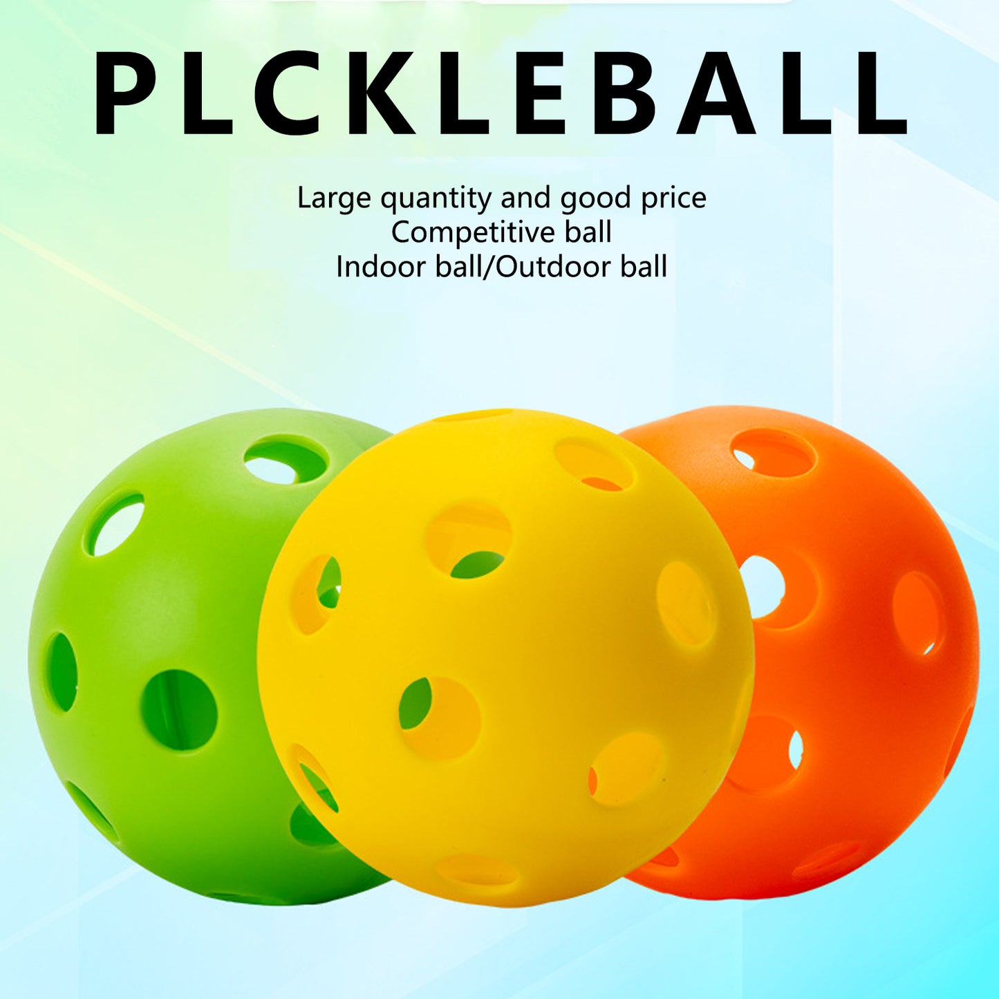 Versatile Pickleballs: Indoor & Outdoor, Customizable & High - Quality