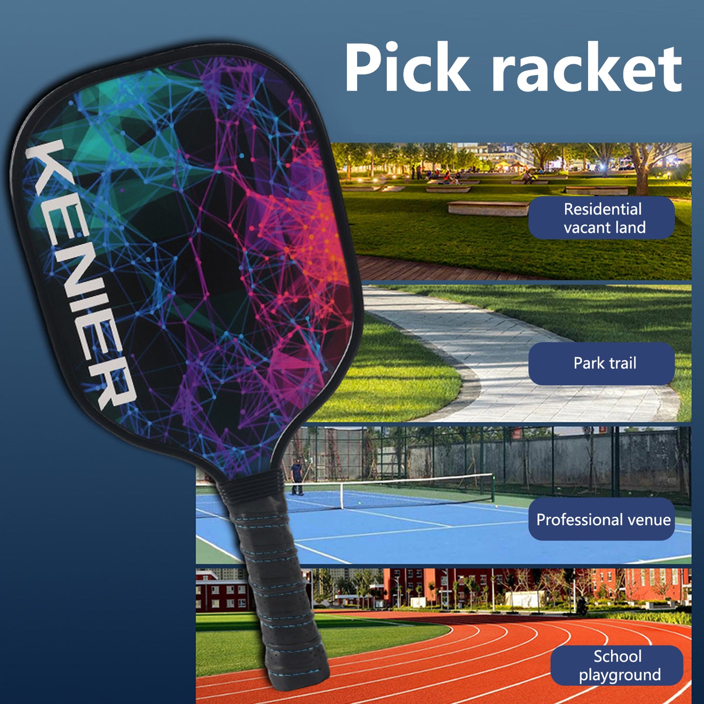 Pickleball Racket: UV - Printed, High - Performance Gear for All Courts