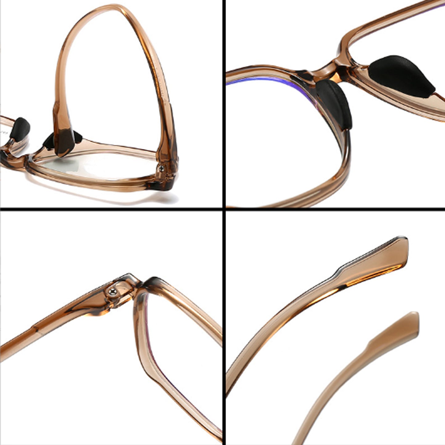 Stylish Lightweight Brown Eyeglasses - Comfort Meets Fashion