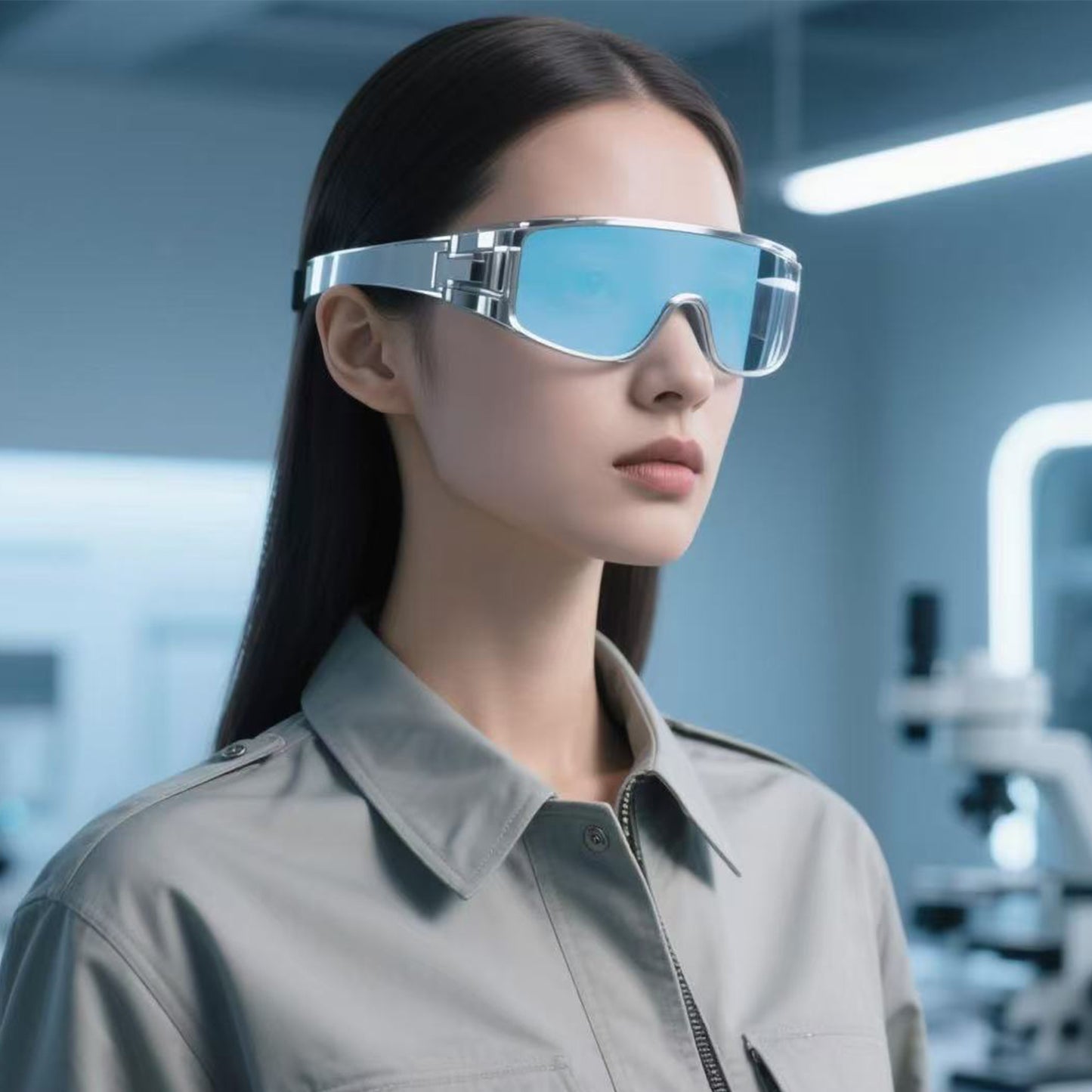 Modern Black Shield - Style Sunglasses