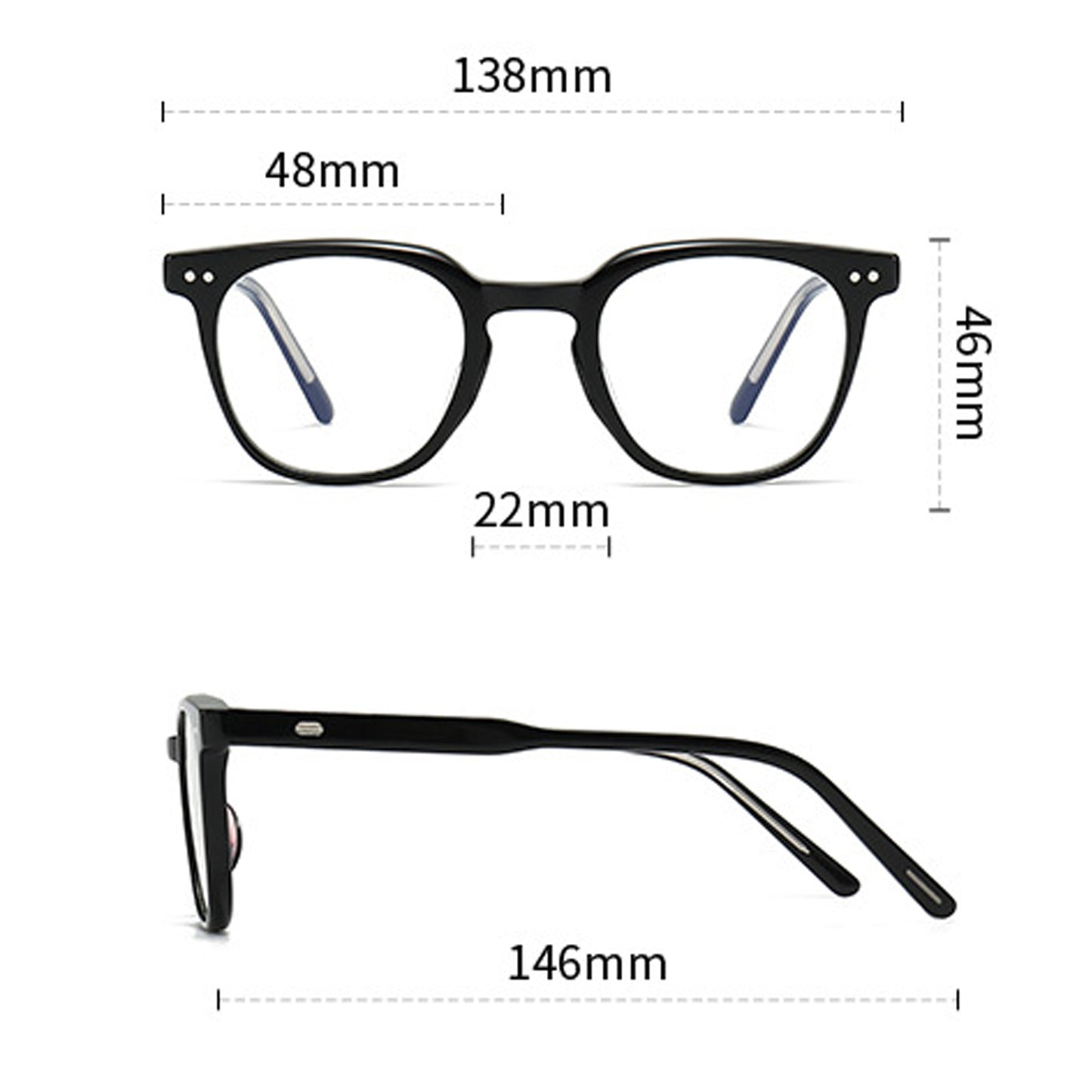 Chic Black Trendy Eyeglasses - Style and Comfort Redefined