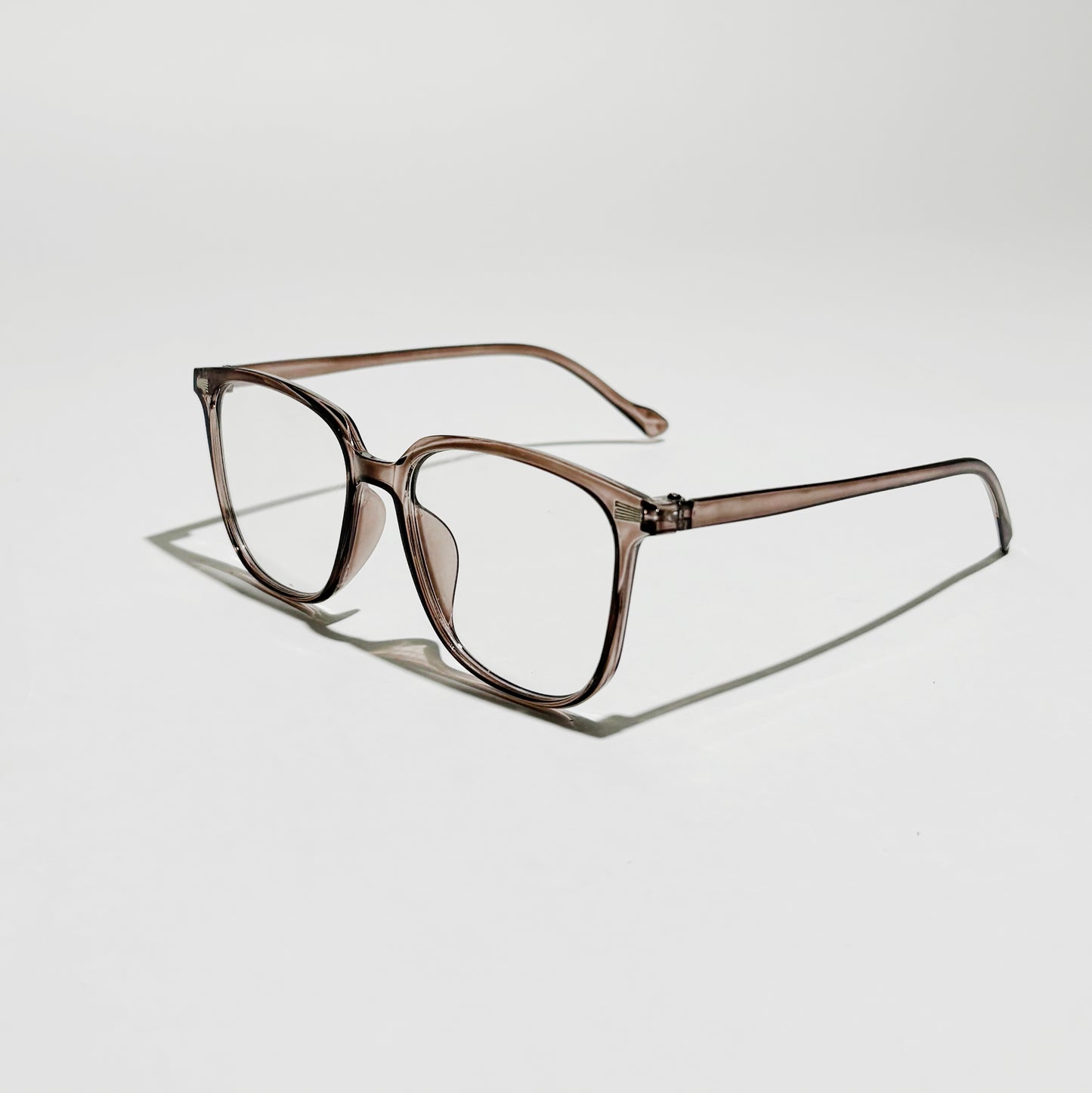 Smoky Elegance Square Glasses