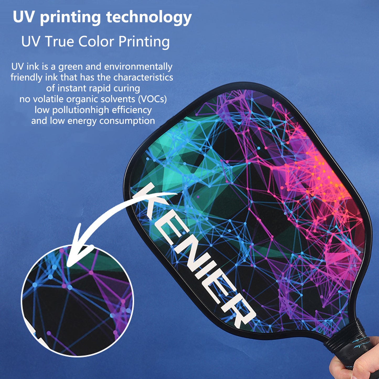 Pickleball Racket: UV - Printed, High - Performance Gear for All Courts