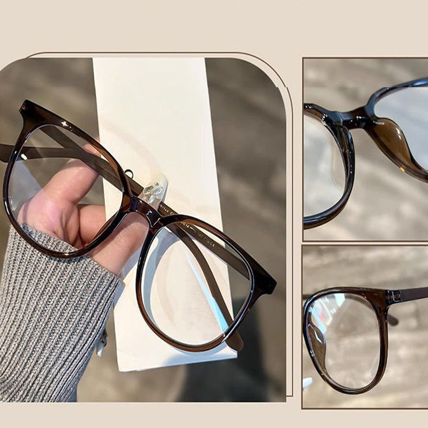 Classic Brown Blue - Light Blocking Eyeglasses - Style Meets Eye Protection
