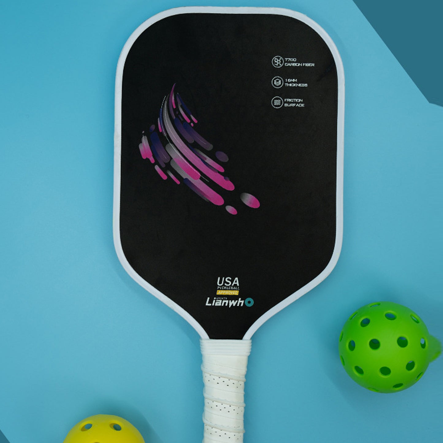 Designed Lianwho Pickleball Paddle: Stylish & Precision - Engineered