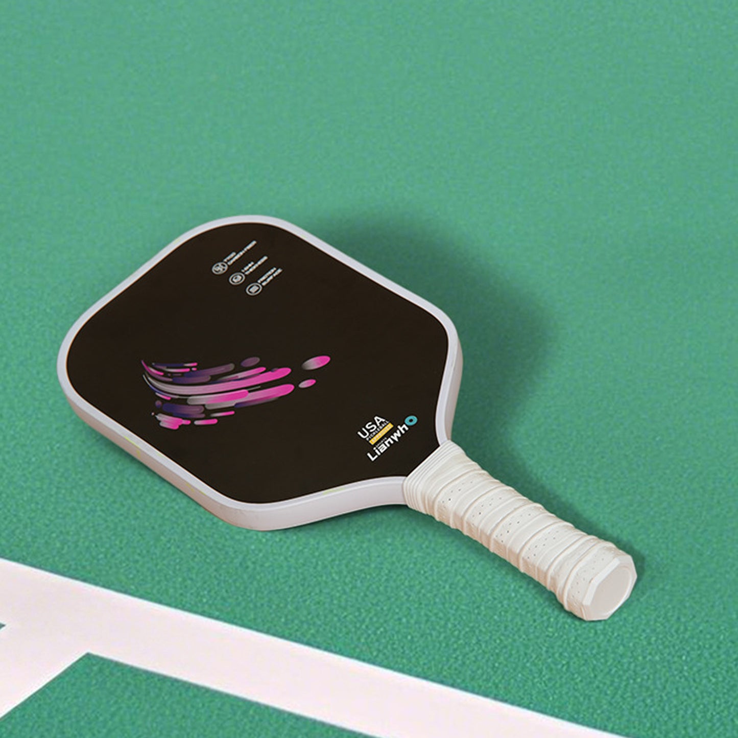 Designed Lianwho Pickleball Paddle: Stylish & Precision - Engineered