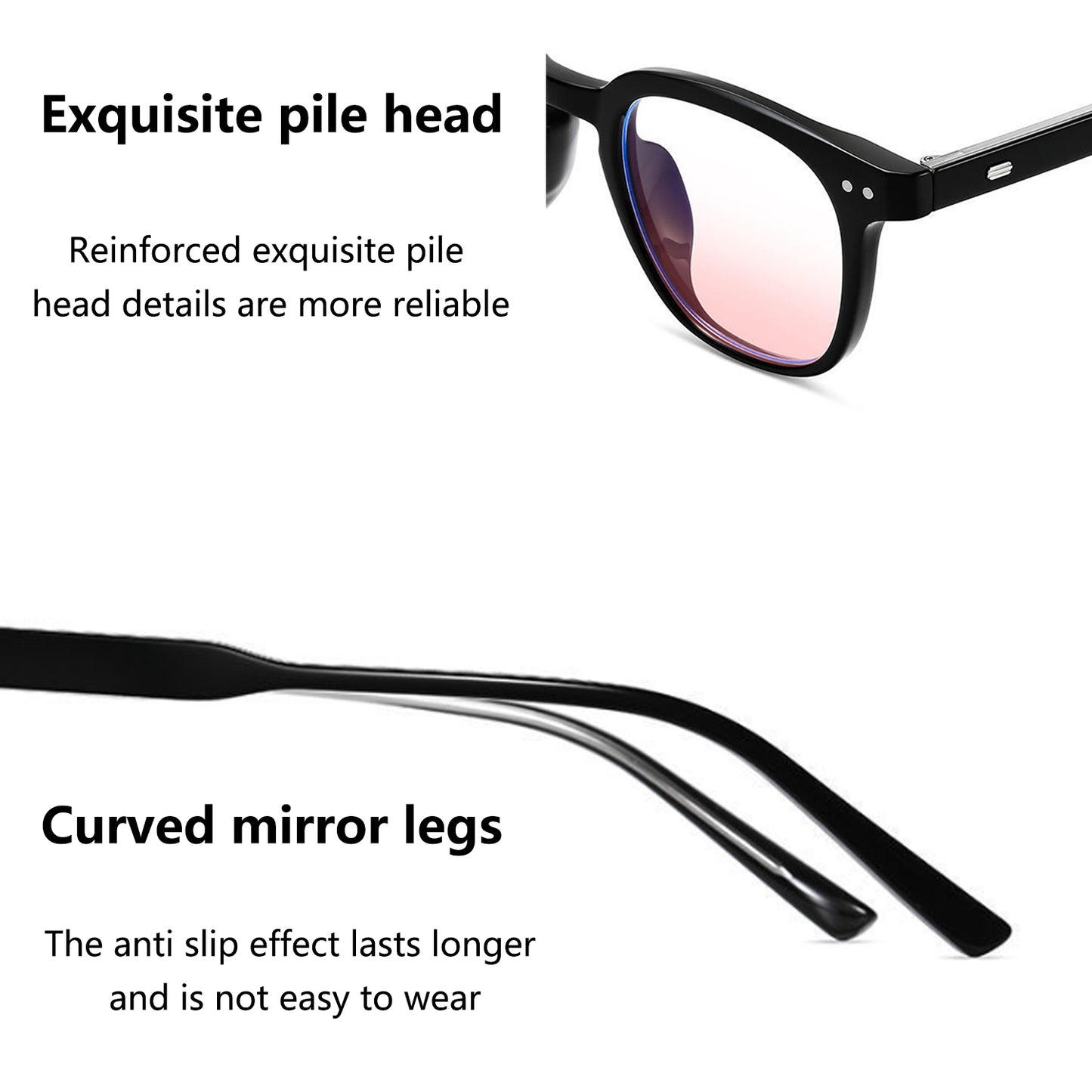 Stylish Black Square - Frame Sunglasses