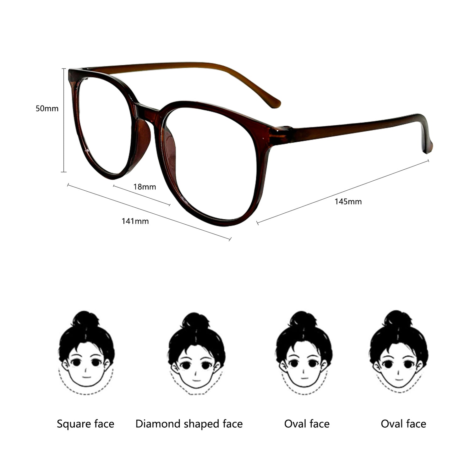 Classic Brown Blue - Light Blocking Eyeglasses - Style Meets Eye Protection