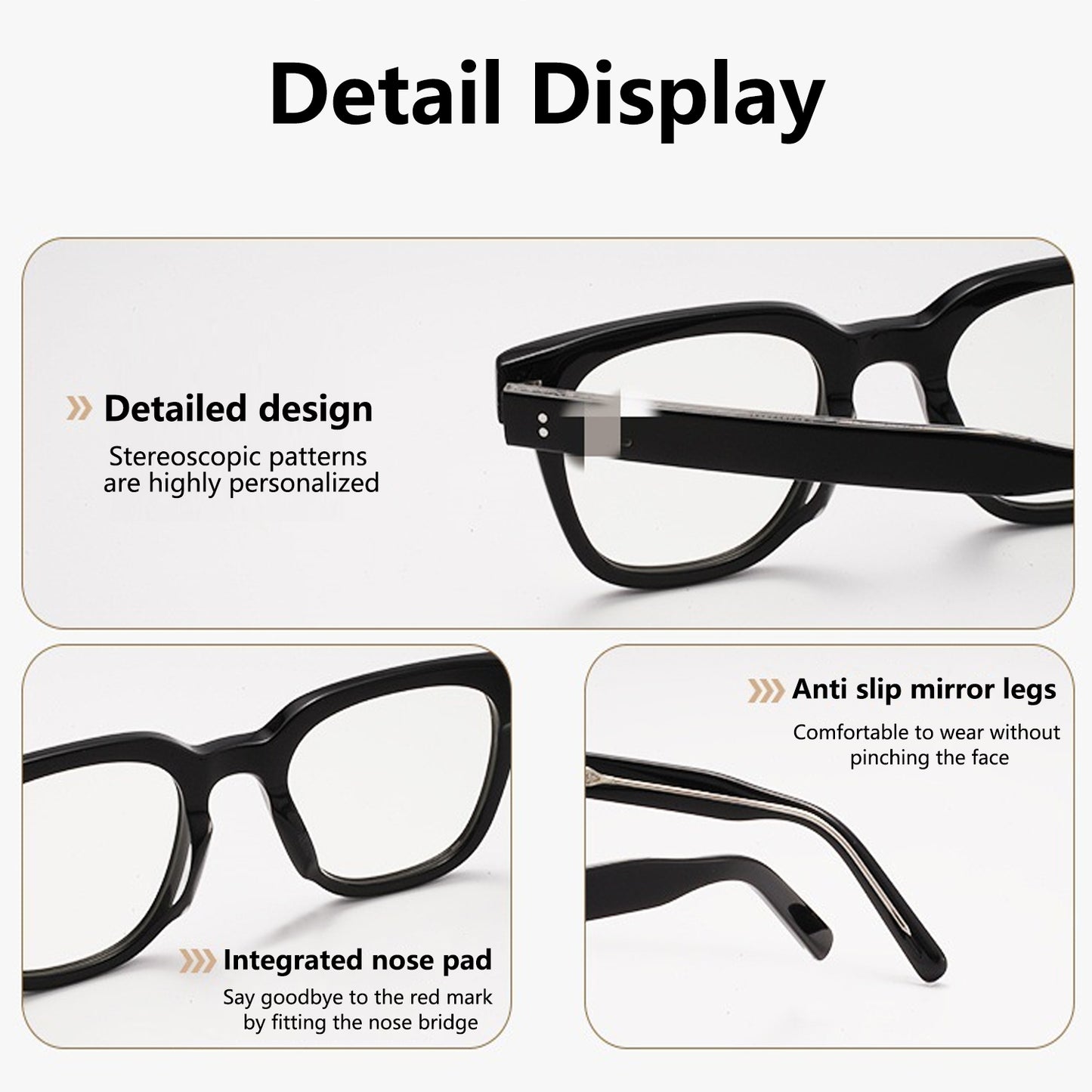 Chic Black Trendy Eyeglasses - Style and Comfort Redefined