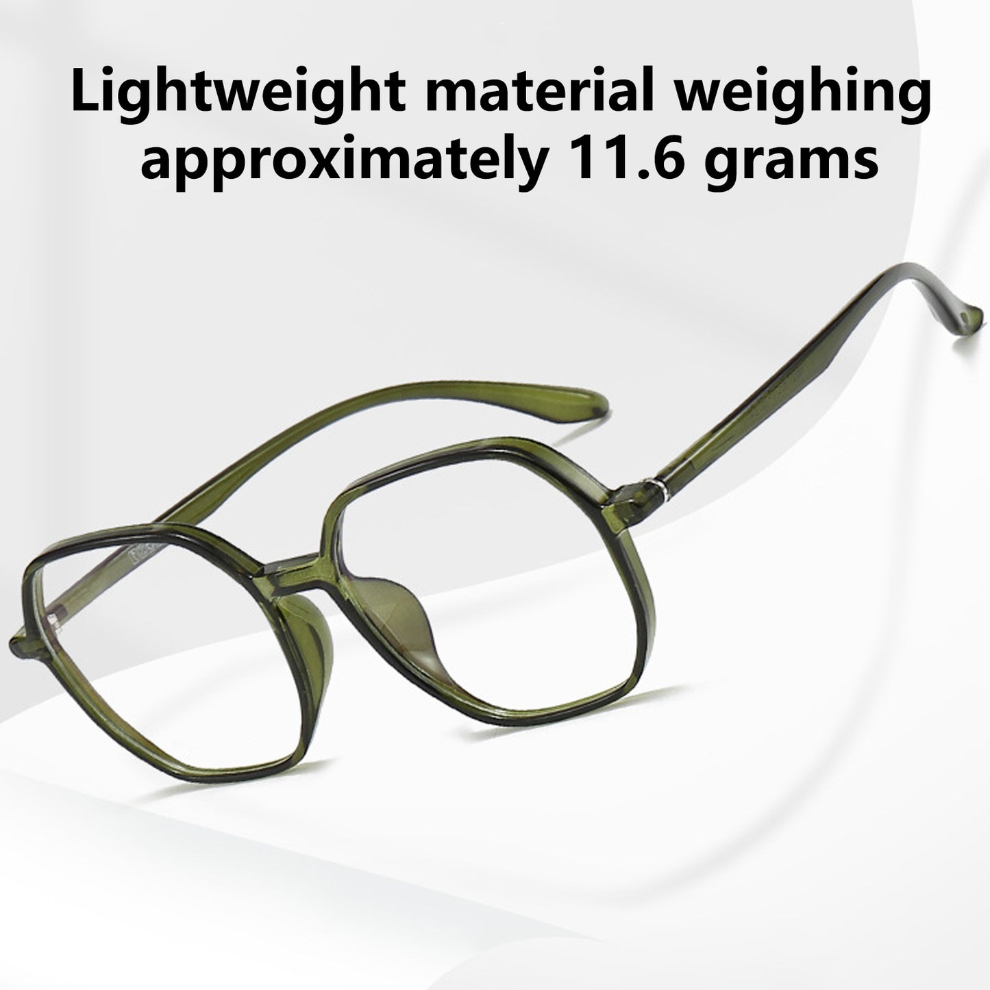 Retro - Inspired Lightweight Green Blue - Light Blocking Eyeglasses
