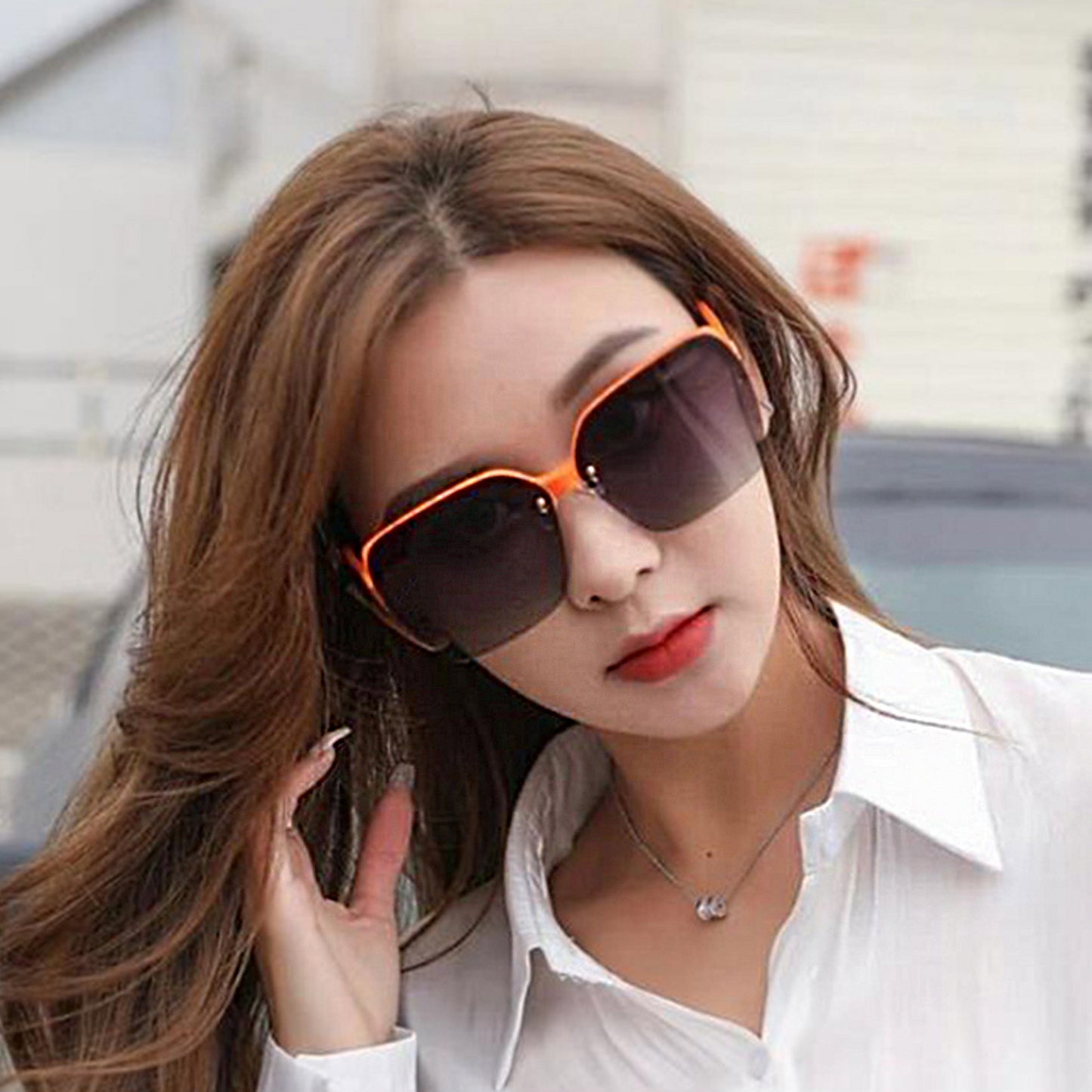 Bold Orange - Black Gradient Sunglasses