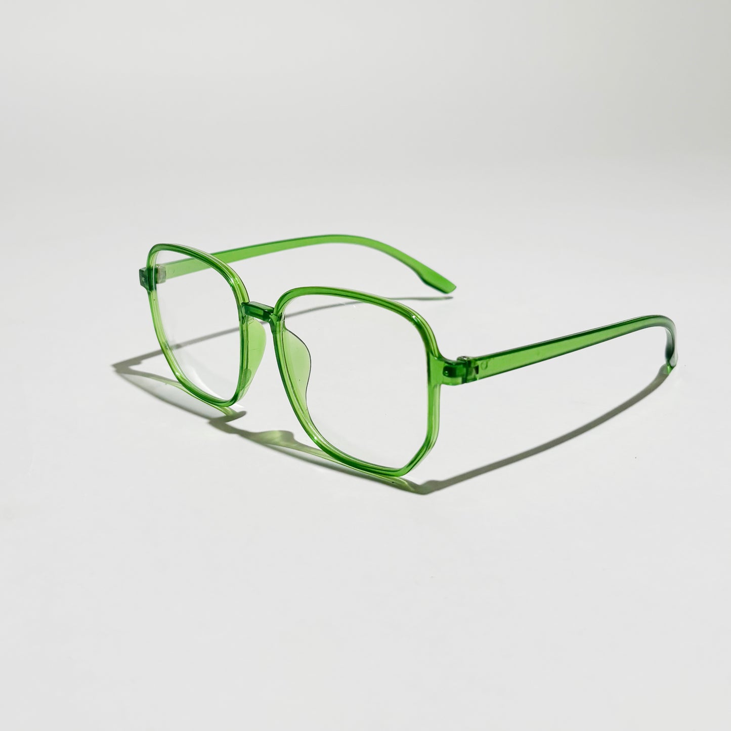 Lush Green Geometric Glasses