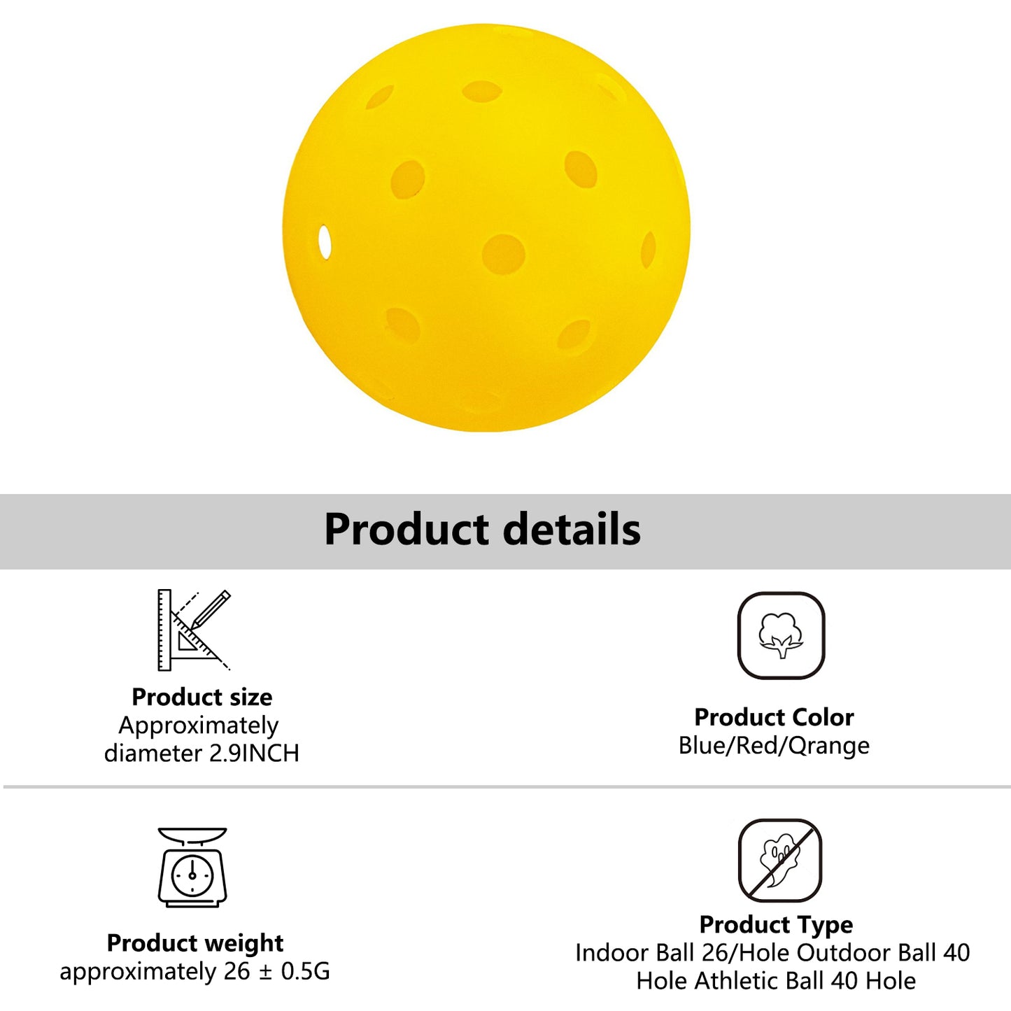 Versatile Pickleballs: Indoor & Outdoor, Customizable & High - Quality