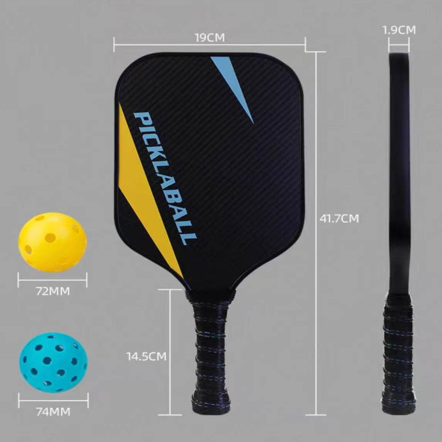 TUKARGO All - Carbon Pickleball Paddle Set: Lightweight, Durable & High - Performance