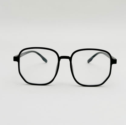 Timeless Black Geometric Eyewear
