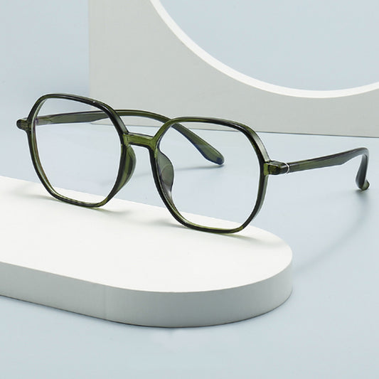 Retro - Inspired Lightweight Green Blue - Light Blocking Eyeglasses