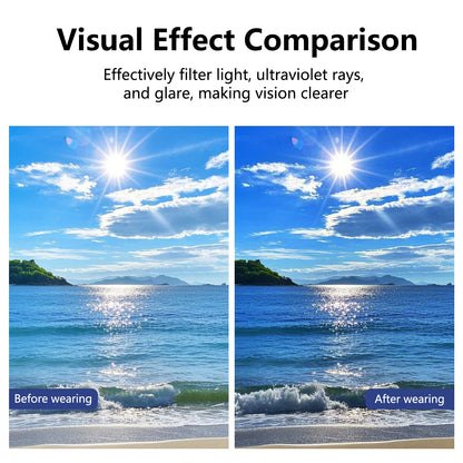 Stylish Black Plain Glasses - Advanced Eye Protection and Comfort