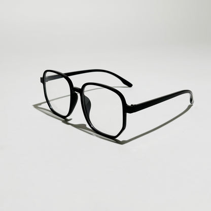 Timeless Black Geometric Eyewear